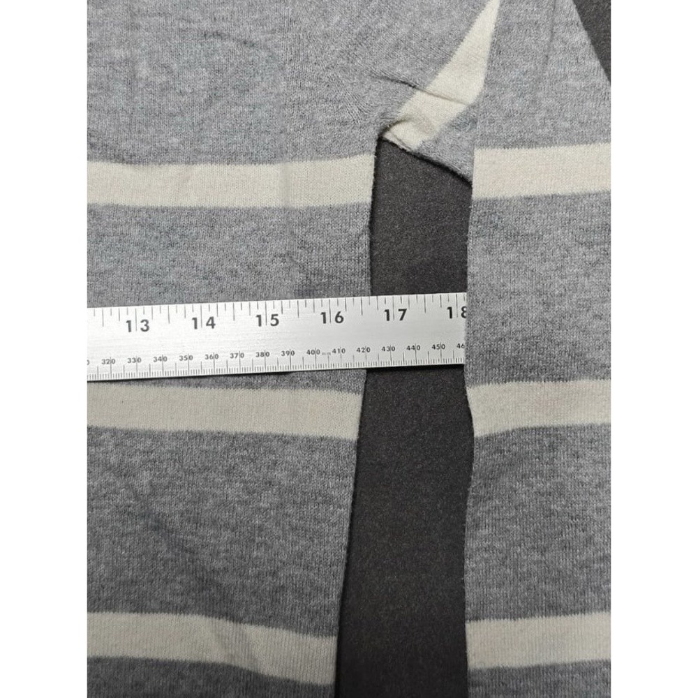 Levi's Cardigan Women Small Knit Long Sleeve White Gray Striped - S - Picture 6 of 6